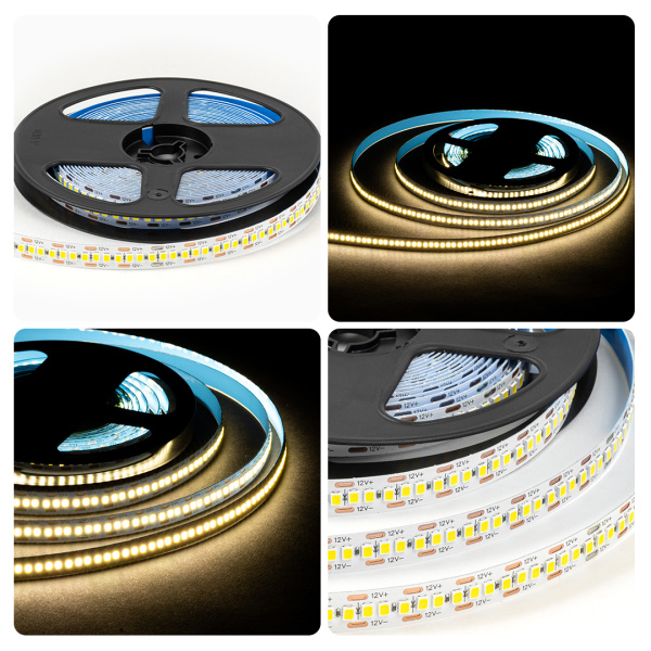 APEYRON/OGM Лента светодиодная 12V 19.2W/m 240led/m IP20 4000К 4K 6720lm/m 5м интер 2835 LSE-266