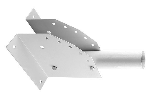 Feron кронштейн для уличного консольного светильника с переменным углом 280x150 d38 серый